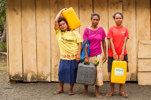 Water collection during the drought PNG Alicia Fox Photography