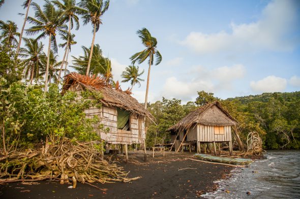 Traditional hut in PNG Alicia Fox Photography