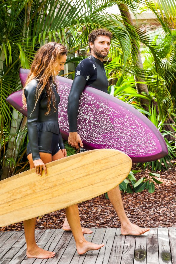 Fashion shoot at Atlantic Byron Bay for Moonjelly Wetsuits (Japan) by Alicia Fox Photography