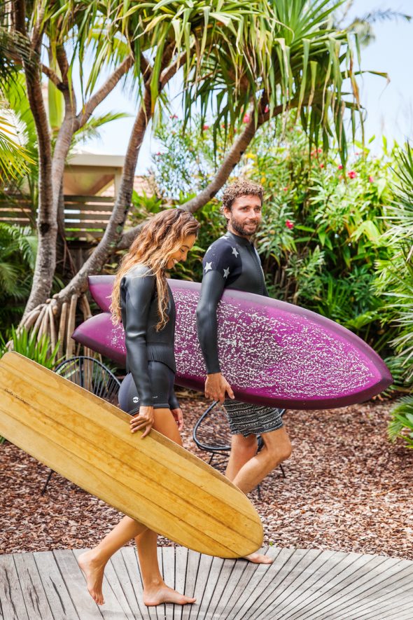 Fashion shoot at Atlantic Byron Bay for Moonjelly Wetsuits (Japan) by Alicia Fox Photography